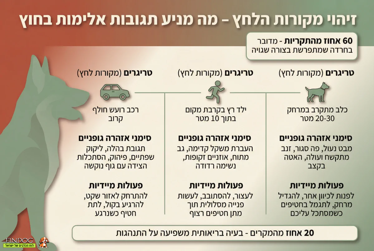 כלב תוקפני בטיולים? כך תשנו את המציאות